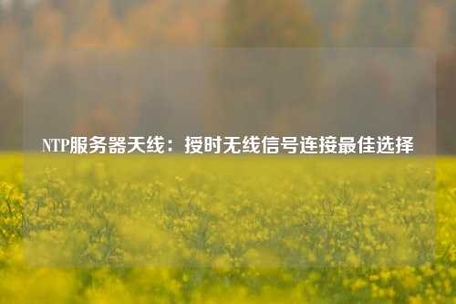 NTP服務(wù)器天線：授時無線信號連接最佳選擇